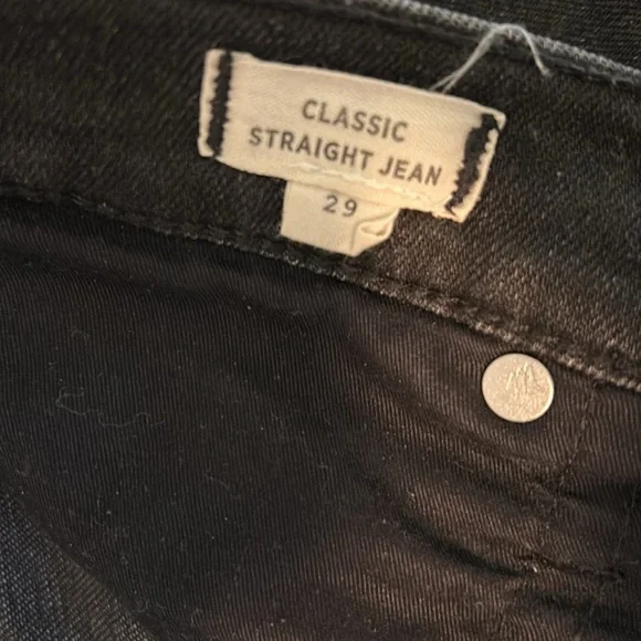 Madewell Women's Straight Leg Jeans - Washed Black - Picture 5 of 6